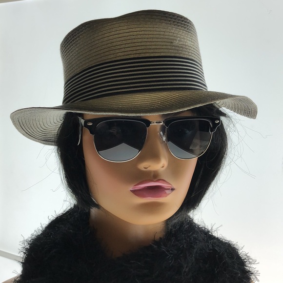 Banana Republic Accessories - Banana Republic Black/Silver Round Cat Eye Thin Arm Black Tint